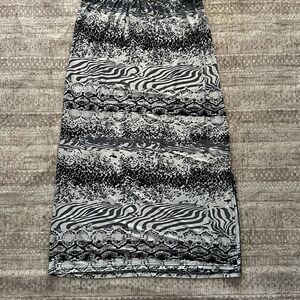 Mlle Gabrielle Size XL Black & White Maxi Skirt